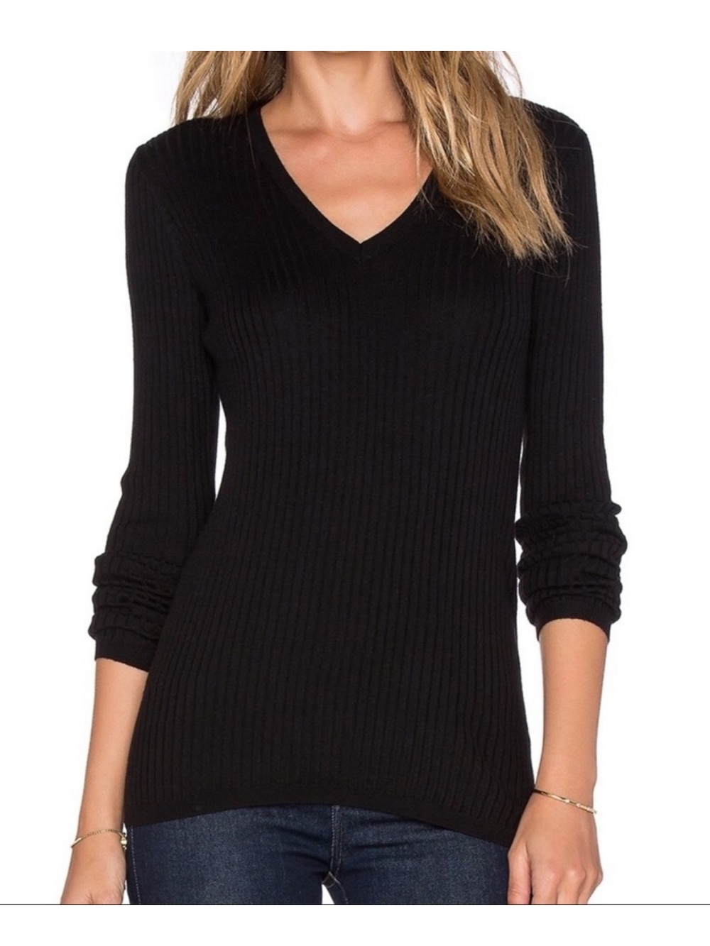 Vince V-Neck Ribbed Sweater